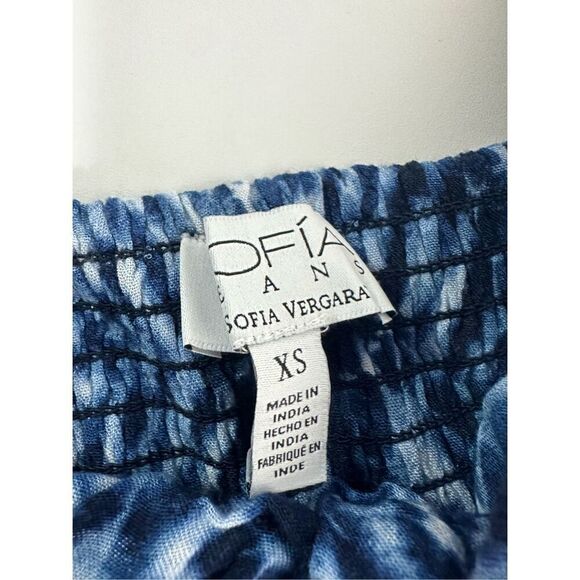 Sofia Jeans by Sofia Vergara Women's Tiered Maxi Dress with Back Tie Neck Sz XS - Picture 9 of 16